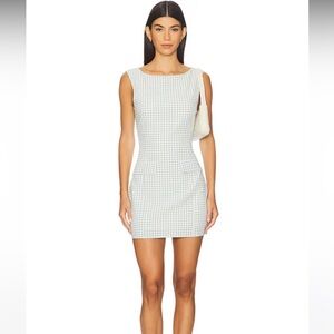 NWT Kim Mini Dress in Green Gingham